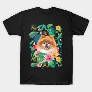 Tropical Pomeranian 4 T-Shirt